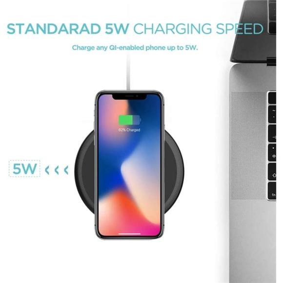 Wireless Charger, KEYMOX 5W charger compatible with all QI-Enable Devices - Picture 5 of 7